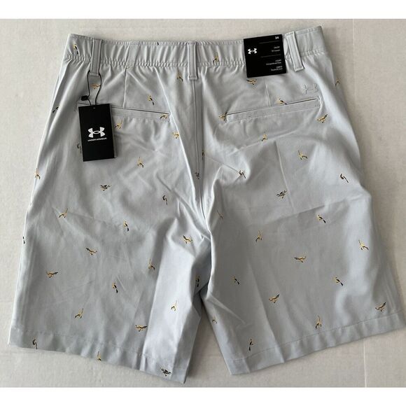 Under Armour 1377303-014 Men's Sz 34 Halo Gray UA Storm Golf Printed Shorts - Picture 2 of 5